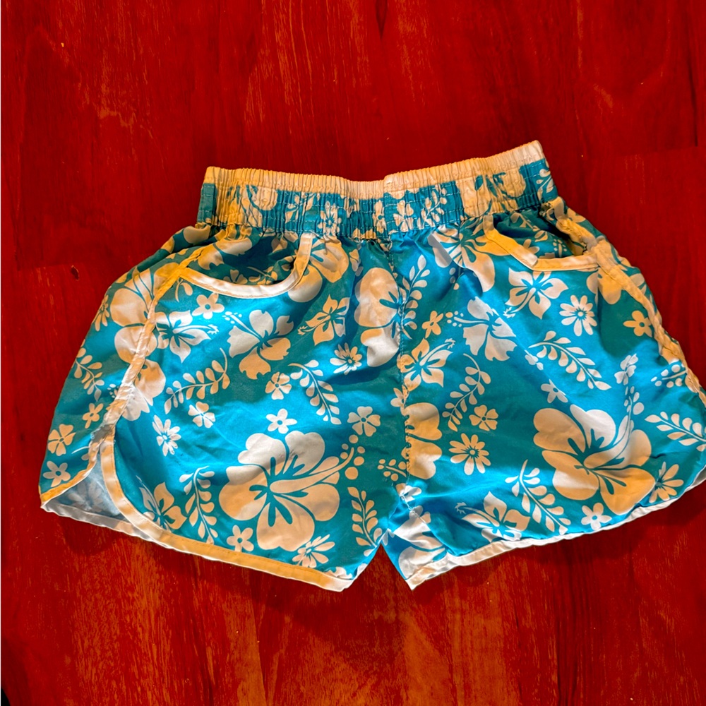 Hawaiian print shorts